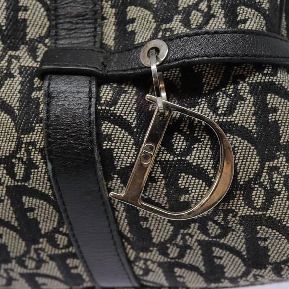 Christian Dior Trotter Canvas Shoulder Bag Black Silver Auth yk14793 - Picture 15 of 16